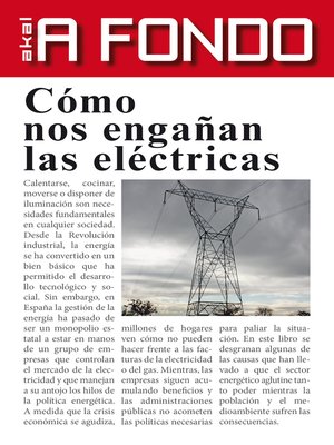 cover image of Cómo nos engañan las eléctricas